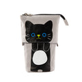 Black Cat Retractable Canvas Pencil Case